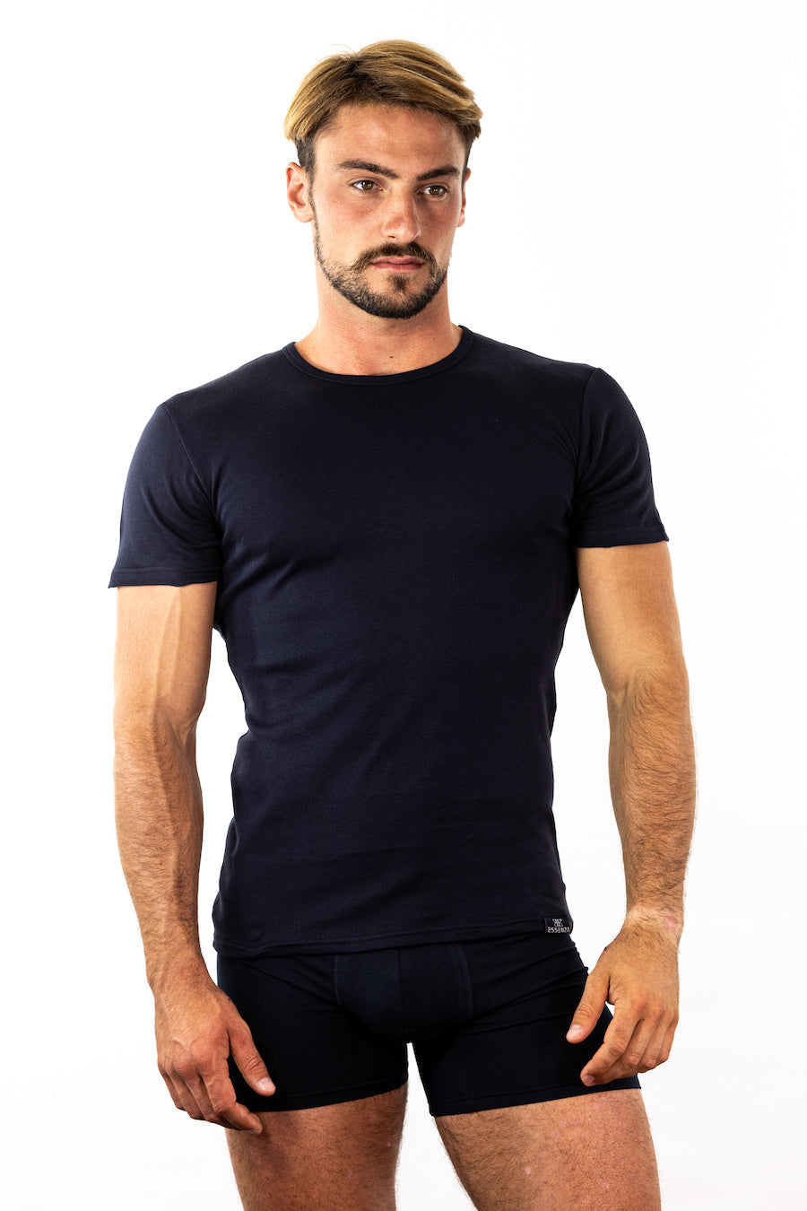 T-Shirt Girocollo Caldo Cotone